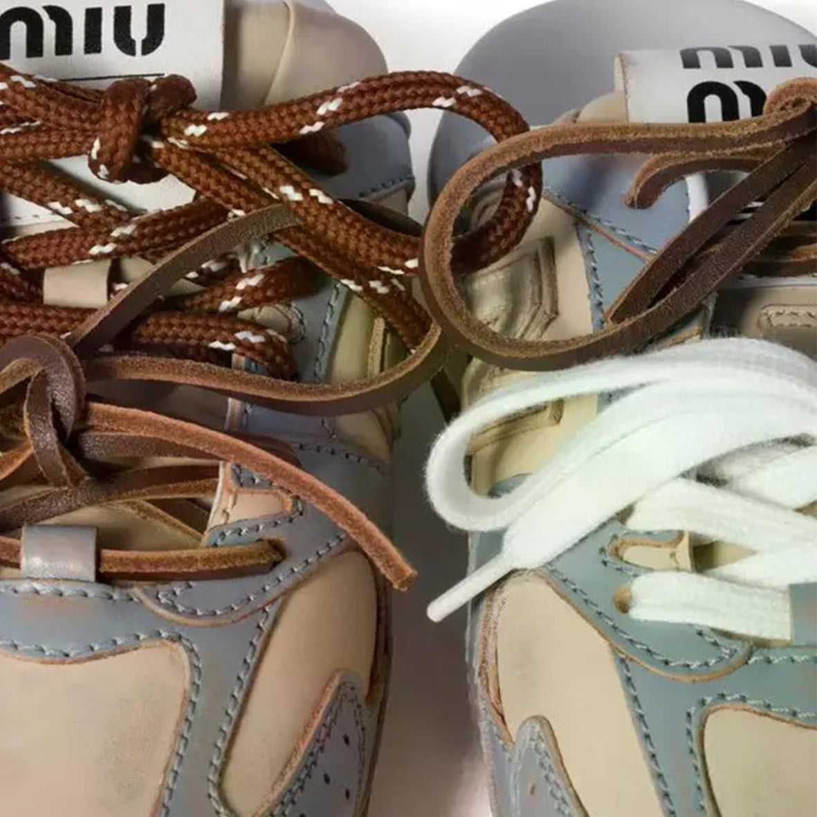 NB x Miu Miu 530 Mule - Blue/Off White