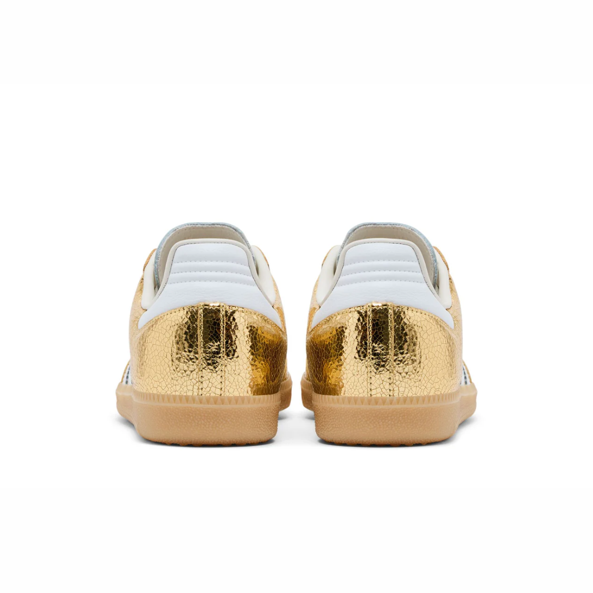 Samba OG Gold Metallic Cracked Leather
