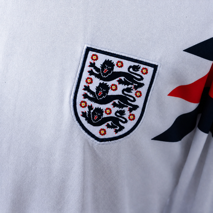 England 1990 Home Retro Long Sleeve Jersey