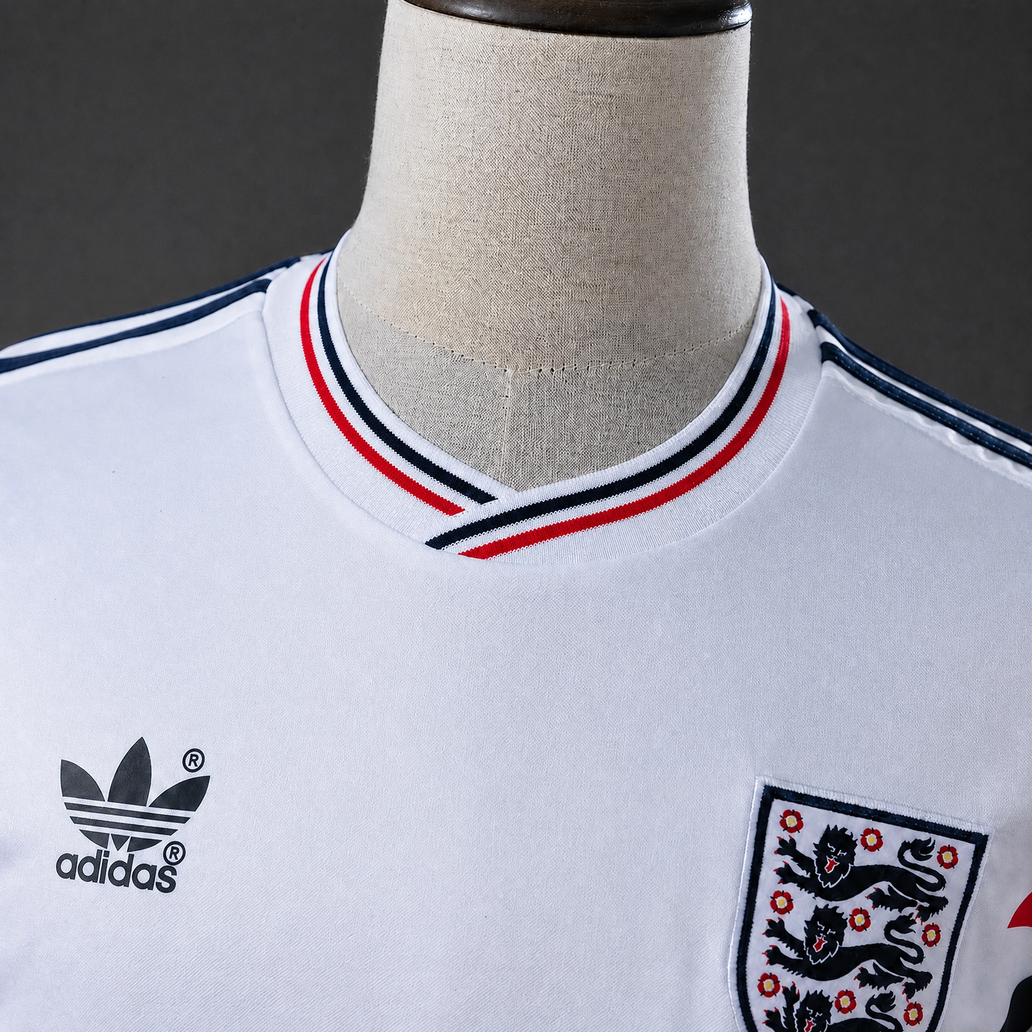 England 1990 Home Retro Long Sleeve Jersey