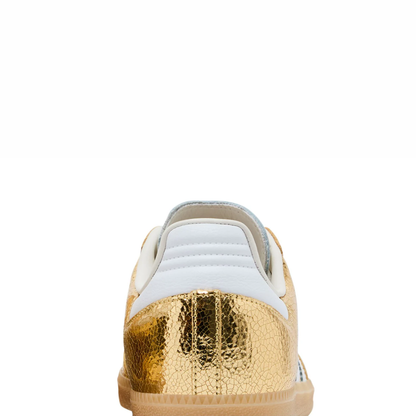 Samba OG Gold Metallic Cracked Leather