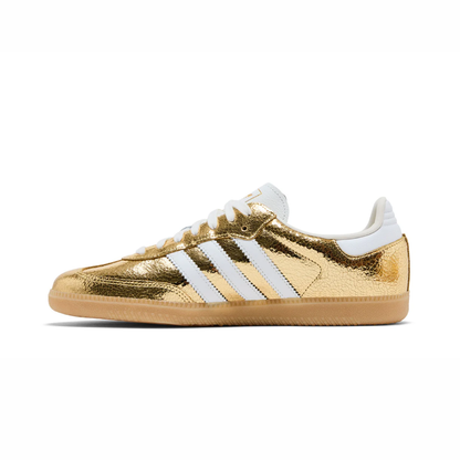 Samba OG Gold Metallic Cracked Leather