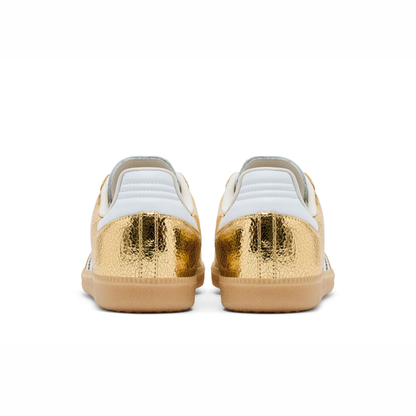 Samba OG Gold Metallic Cracked Leather