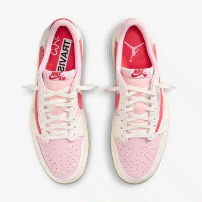 Air Jordan 1 Retro Low OG SP Travis Scott "Sail Tropical Pink"